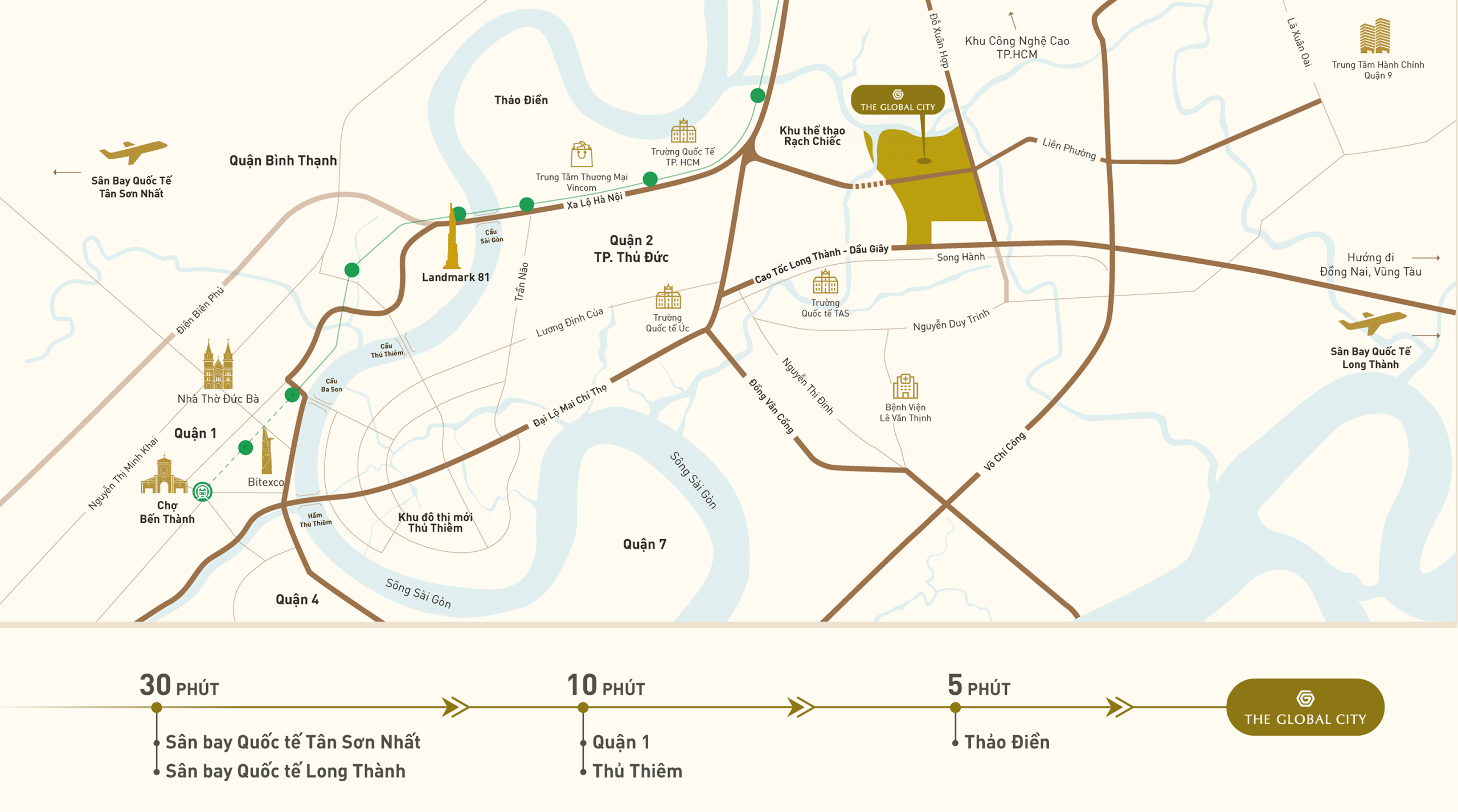 Khoang Cach Tu The Global City Den Quan1 Thao Dien Scaled