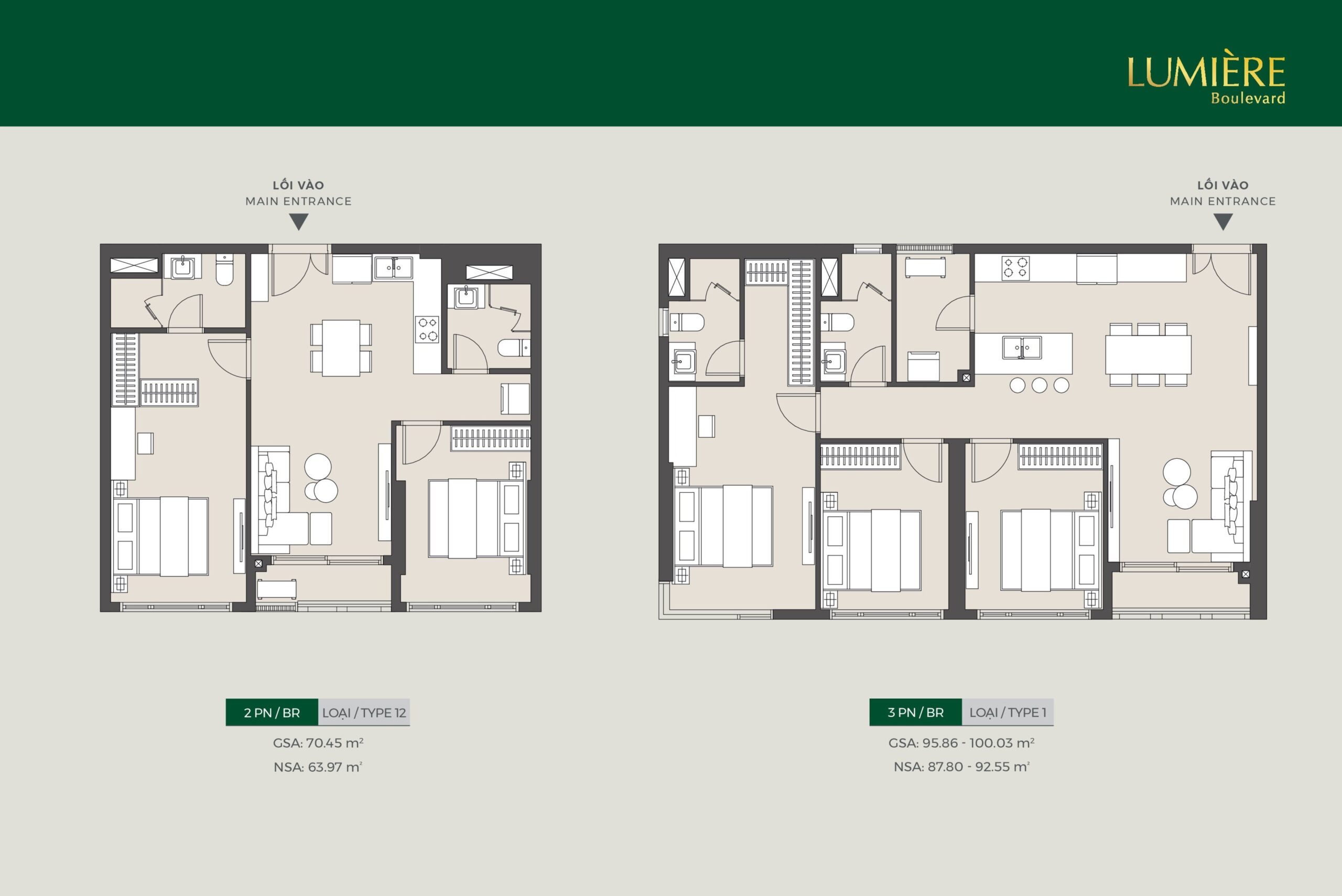 Layout Mặt Bằng Chi Tiết Căn Hộ 3 Phòng Ngủ Lumiere Boulevard Bán Và Cho Thuê Căn Hộ 3 Phòng Ngủ Lumiere Boulevard Masterise Homes Quận 9 Scaled