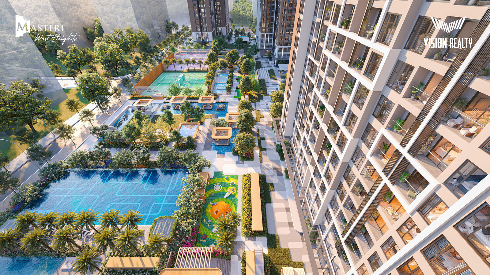 Masteri West Heights_View Tien Ich Noi Khu