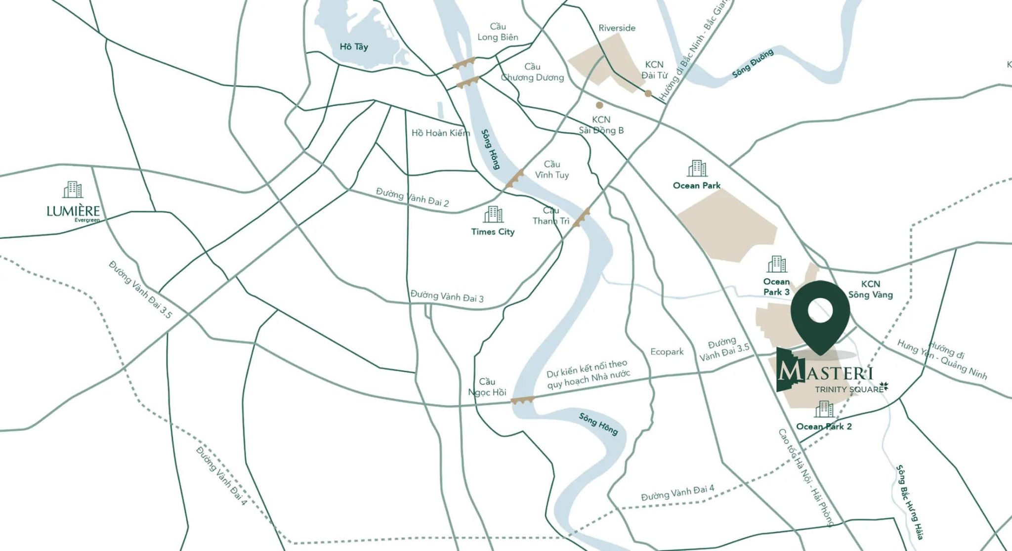 Vi Tri Masteri Trinity Square Toa Lac Trong Khu Do Thi Vinhomes Ocean Park 2 The Empire